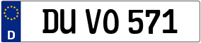 Truck License Plate